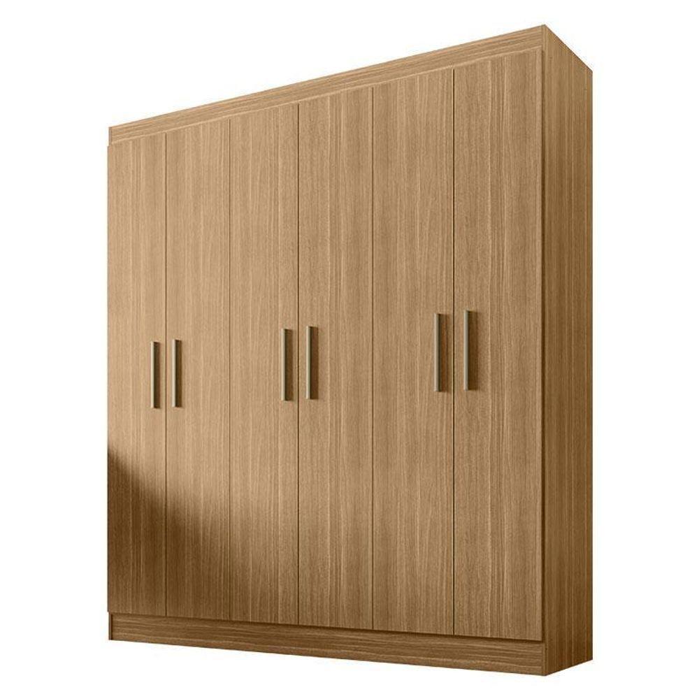 Guarda Roupa Casal Ipê 6 Portas Freijó Fosco - Kits Paraná - 1