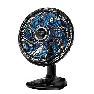 Ventilador de Mesa Mondial 40cm 8 Pás 3 Velocidades Preto Azul 110V