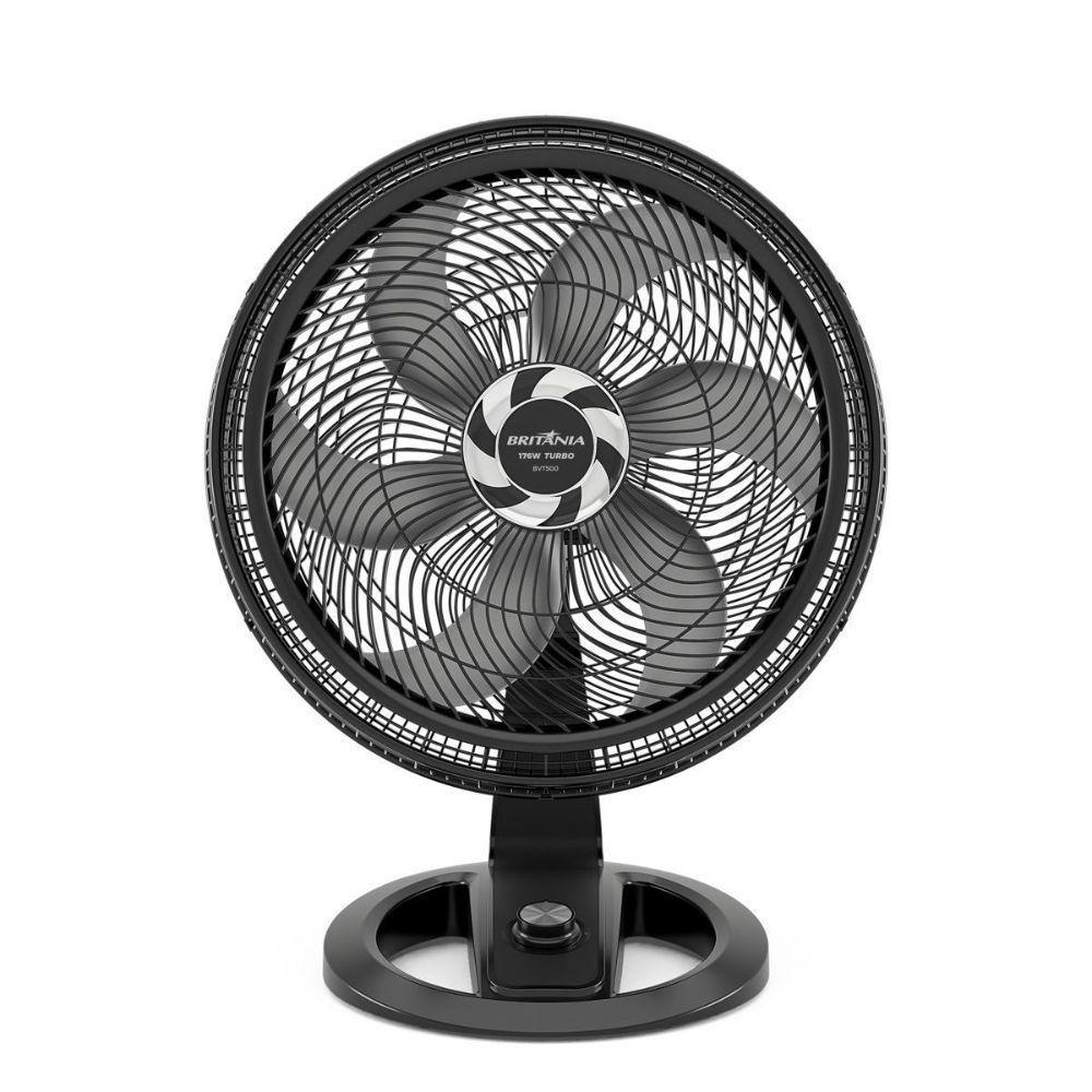 Ventilador De Mesa Britânia 2 Em 1 Maxx Force 6 Pás BVT500 Preto 110V - 1