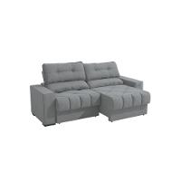 Sofá Retrátil Kappesberg Sander Linho Cinza - 10