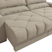 Sofá Retrátil Kappesberg Sander Suede Bege - 6