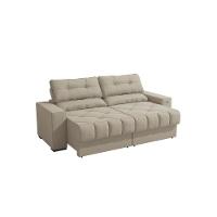 Sofá Retrátil Kappesberg Sander Suede Bege - 8