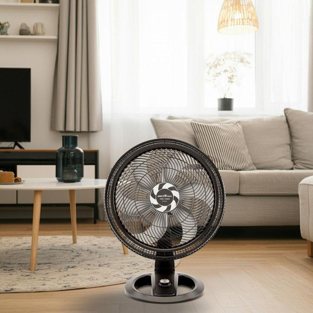 Ventilador De Mesa Britânia 2 Em 1 Maxx Force 6 Pás BVT500 Preto 220V - 6