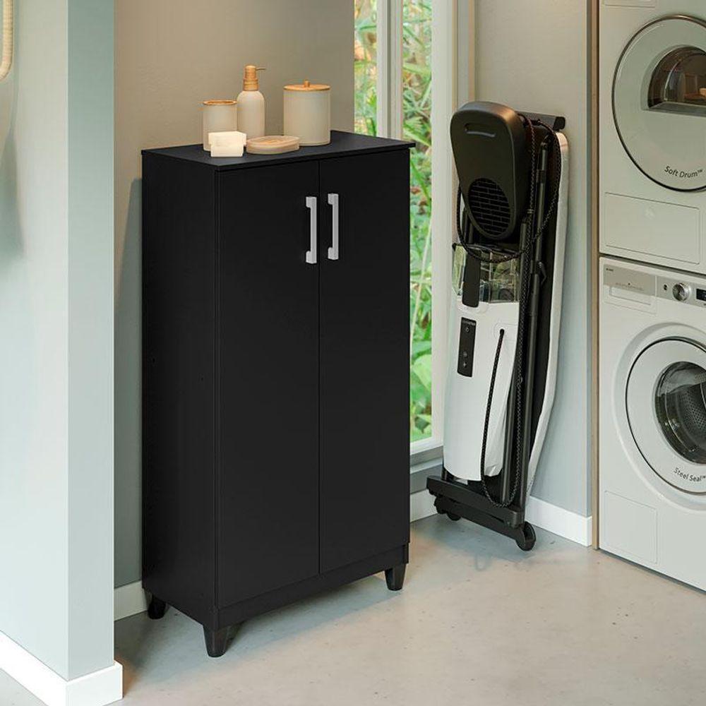 Armário Multiuso Brisa Preto Fosco - Kits Paraná - 2