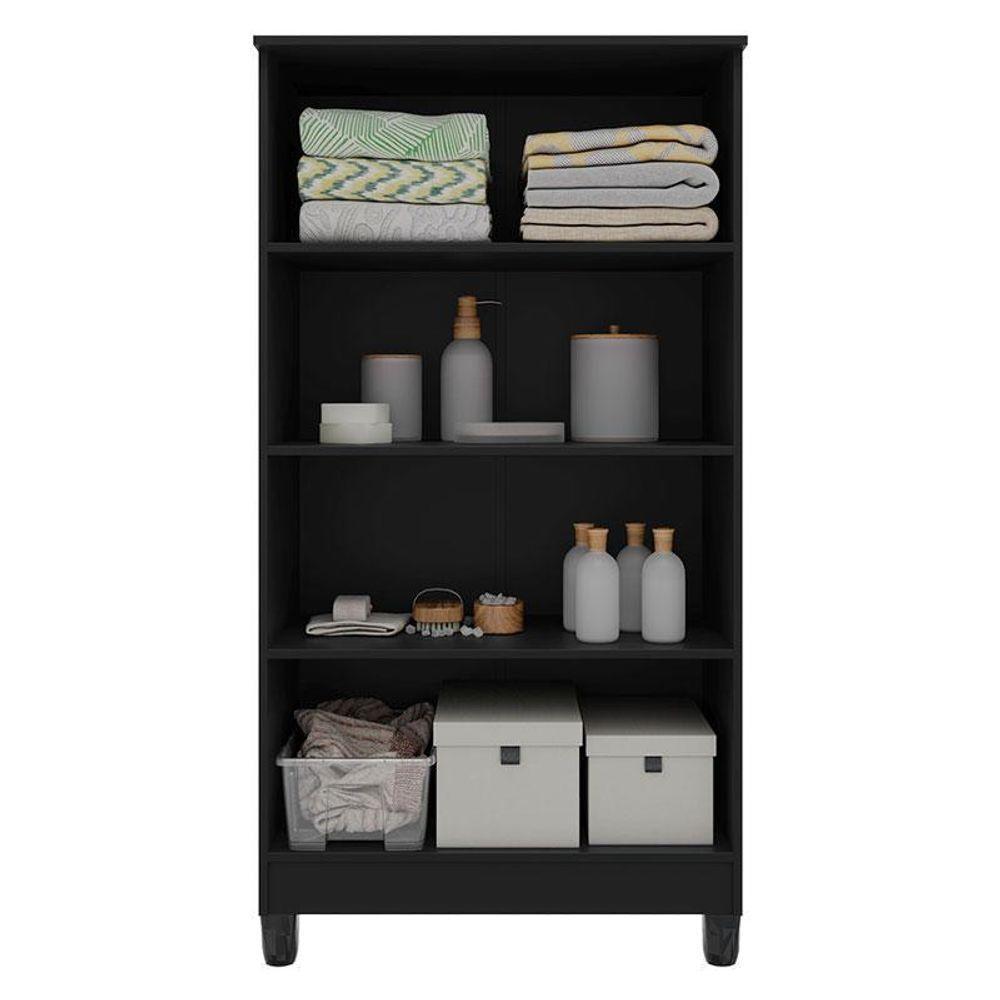 Armário Multiuso Brisa Preto Fosco - Kits Paraná - 6