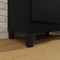 Armário Multiuso Brisa Preto Fosco - Kits Paraná - 5