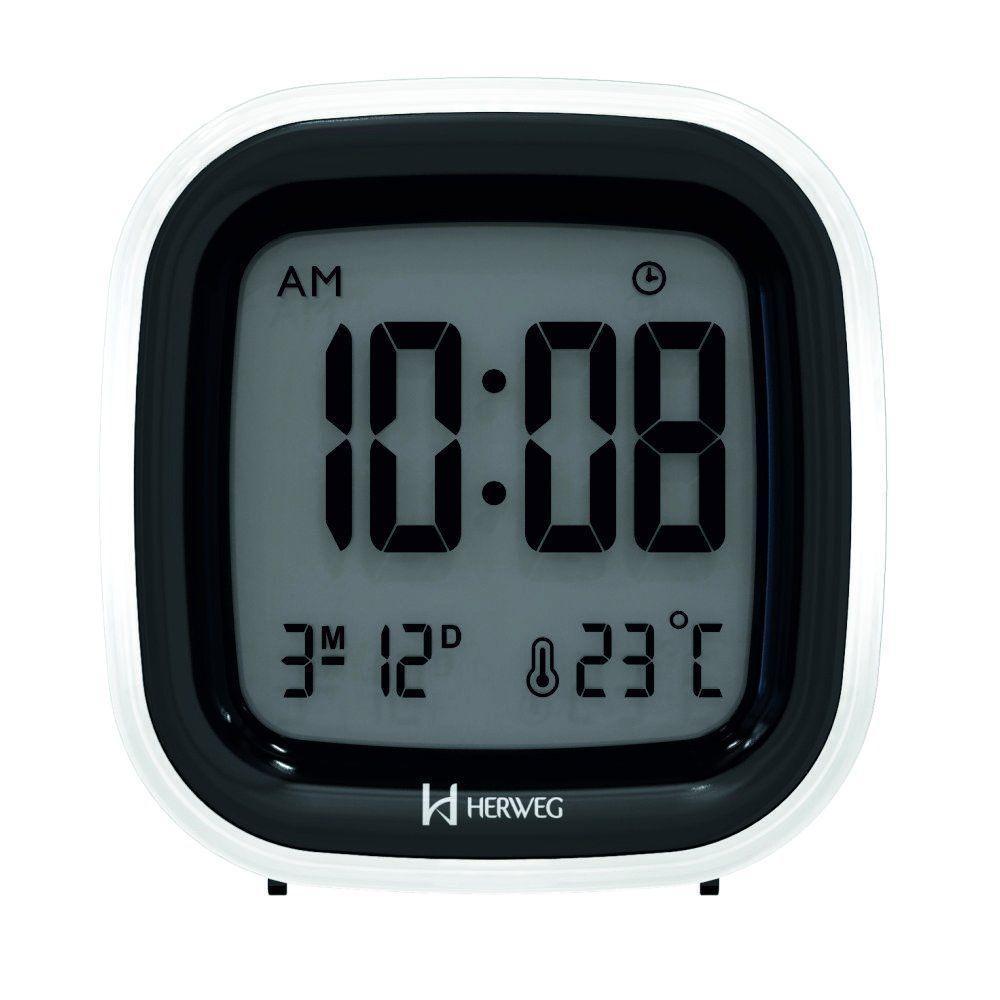 Despertador Digital Preto Herweg 2995 único - 2
