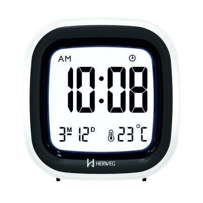 Despertador Digital Preto Herweg 2995 único