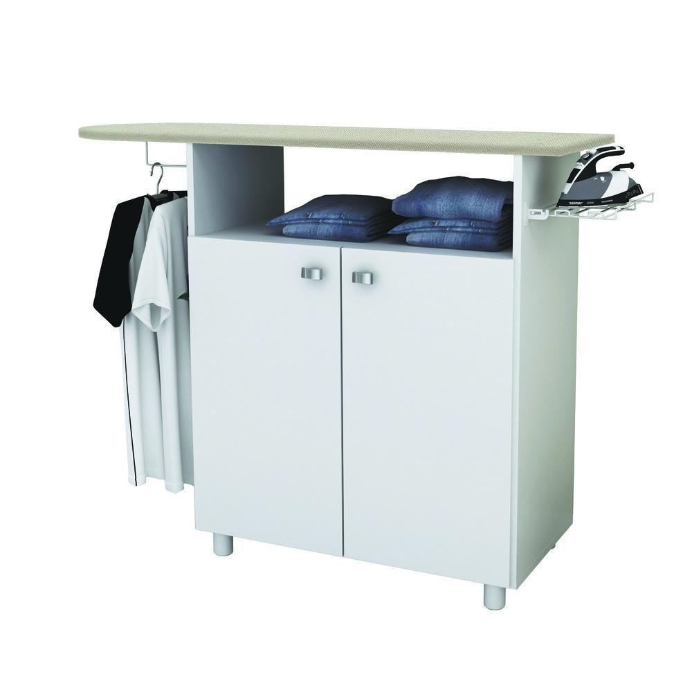 Tábua De Passar Roupa Com Armário 2 Portas Cr30007 Branca - 4