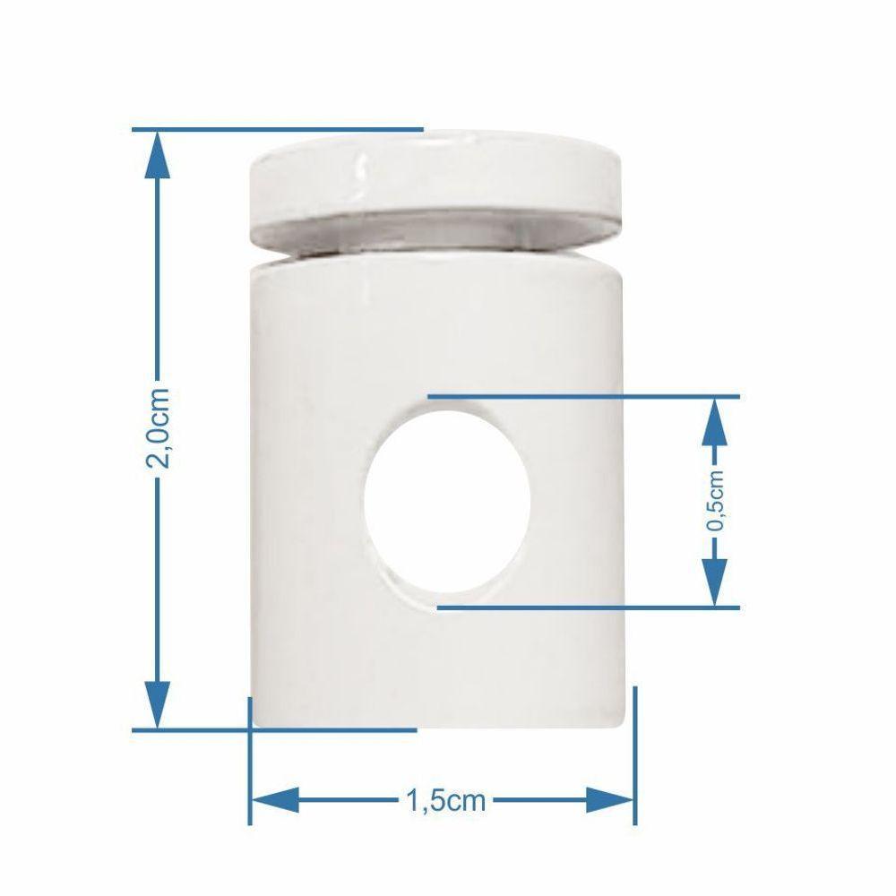 Kit-10 Desviador De Cabo Para Lustres E Pendentes E Luminária Md-6005/10 Branco - 4