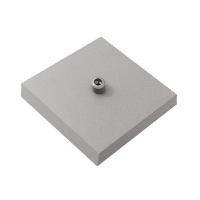 Kit/3 Canopla Lustre Pendente Quadrado Md-1005 12x12x2cm Cinza - 1