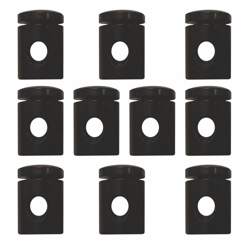 Kit-10 Desviador De Cabo Para Lustres E Pendentes E Luminária Md-6005/10 Preto - 1