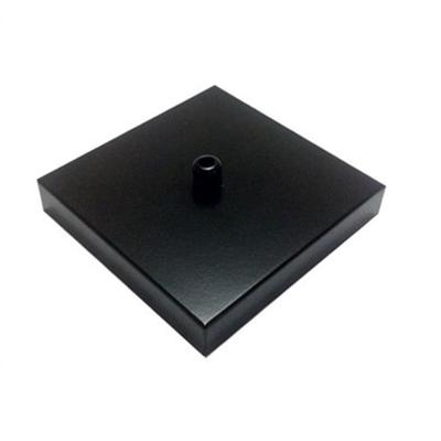 Kit/3 Canopla Lustre Pendente Quadrado Md-1005 12x12x2cm Preto