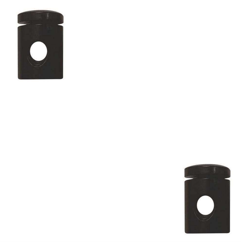 Kit-2 Desviador De Cabo Para Lustres E Pendentes E Luminária Md-6005/2 Preto - 1