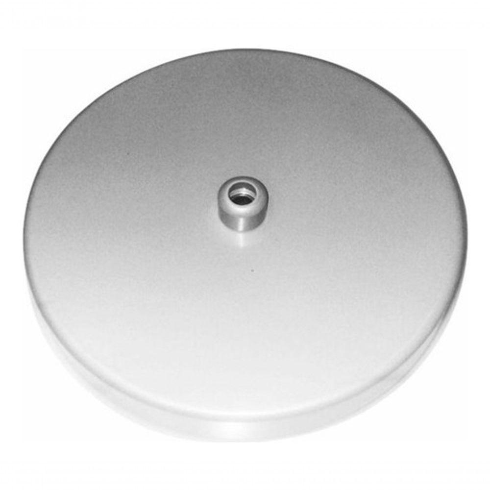 Kit/2 Canopla Lustre Pendente Cilíndrica Vivare Md-1004 11x1,2cm Prata - 3