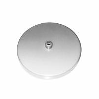 Kit/2 Canopla Lustre Pendente Cilíndrica Vivare Md-1004 11x1,2cm Prata - 1