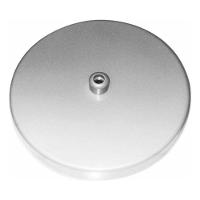 Kit/2 Canopla Lustre Pendente Cilíndrica Vivare Md-1004 11x1,2cm Prata - 3