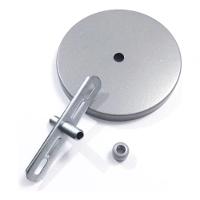 Kit/2 Canopla Lustre Pendente Cilíndrica Vivare Md-1004 11x1,2cm Prata - 4