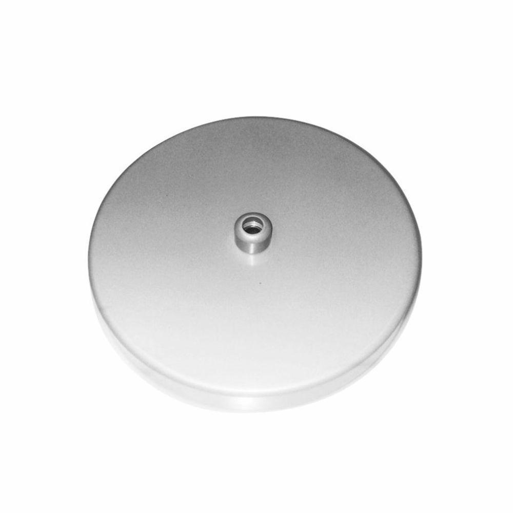 Kit/10 Canopla Lustre Pendente Cilíndrica Vivare Md-1004 11x1,2cm Prata - 1