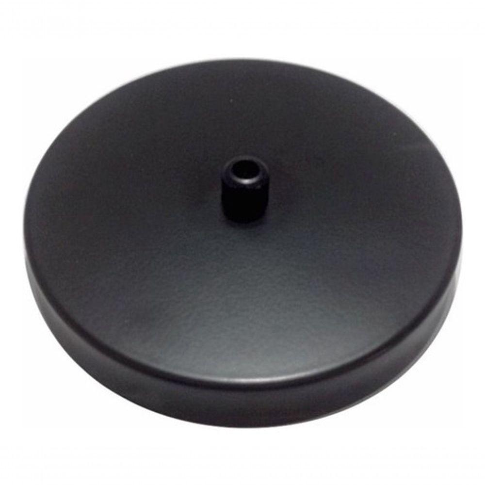 Kit/2 Canopla Lustre Pendente Cilíndrico Vivare Md-1004 11x1,2cm Preto - 3