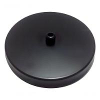 Kit/3 Canopla Lustre Pendente Cilíndrica Vivare Md-1004 11x1,2cm Preto - 3