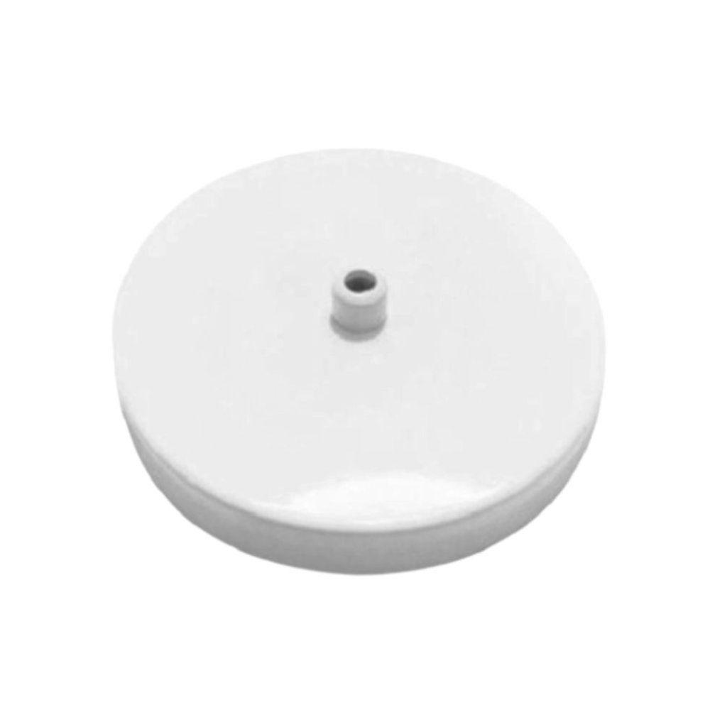 Kit/5 Canopla Lustre Pendente Cilíndrica Vivare Md-1004 11x1,2cm Branco - 1