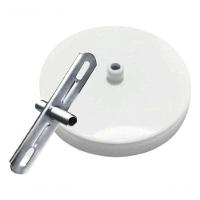 Kit/5 Canopla Lustre Pendente Cilíndrica Vivare Md-1004 11x1,2cm Branco - 4