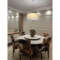 Lustre Pendente Cilíndrico Com Desvio De Centro Md-4151 Cúpula 50x25cm Rustico Bege - Bivolt - 8