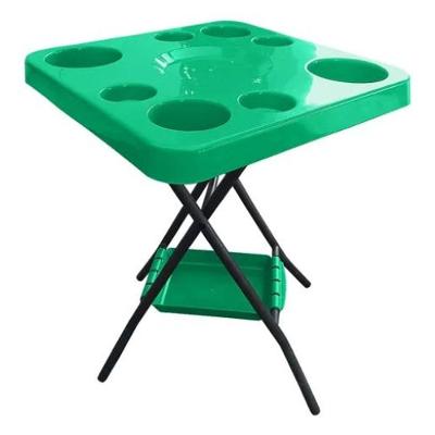 Mesa Mesinha Petisqueira Dobrável Portátil Cerveja Churrasco Verde