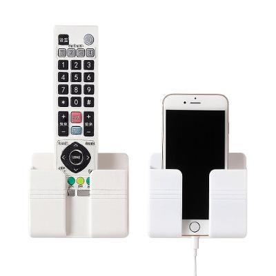 Suporte Multiuso De Parede Para Celular E Controle Remoto Branco