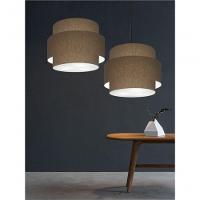 Lustre Para Sala De Jantar Vivare Md-4394 Cúpula Em Tecido 50cm Cáqui 127/220v - 9