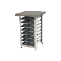 Kit - Mesa Bancada 8 Níveis PRP-004 Progás + 8 Assadeiras Perfuradas 35x35 Cimapi - 1