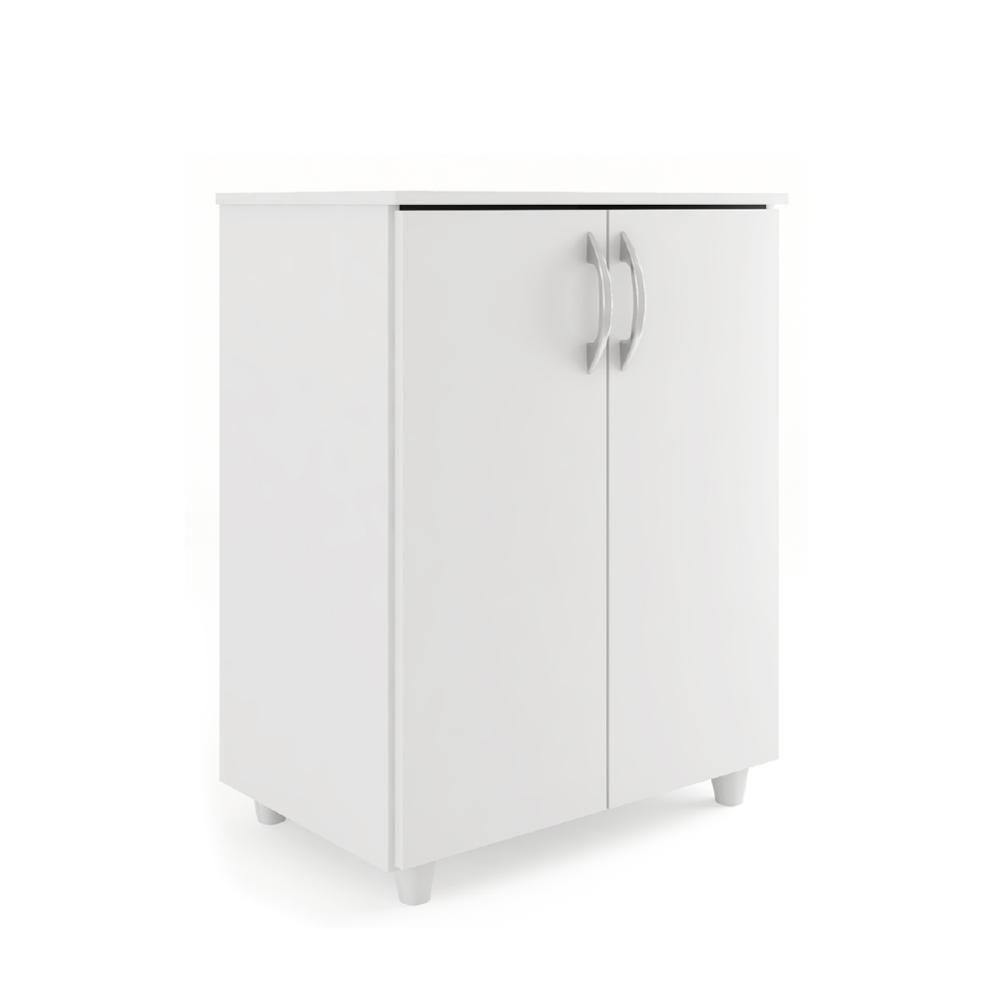 Armário Balcão De Cozinha Multiuso 2 Portas Denver Branco Branco - 1