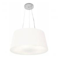 Lustre Pendente Cone Md-4048 Cúpula Em Tecido 21/50x40cm Branco - Bivolt - 5