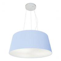 Lustre Pendente Cone Vivare Md-4048 Cúpula Em Tecido 21/50x40cm - Bivolt Azul-bebê 127/220v - 6