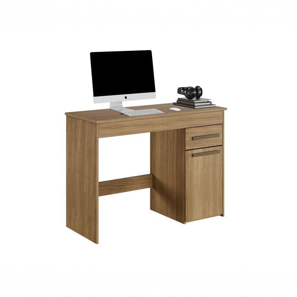 Escrivaninha Atenas 1 Porta E 1 Gaveta Arte Móveis Branco Cinamomo - 1