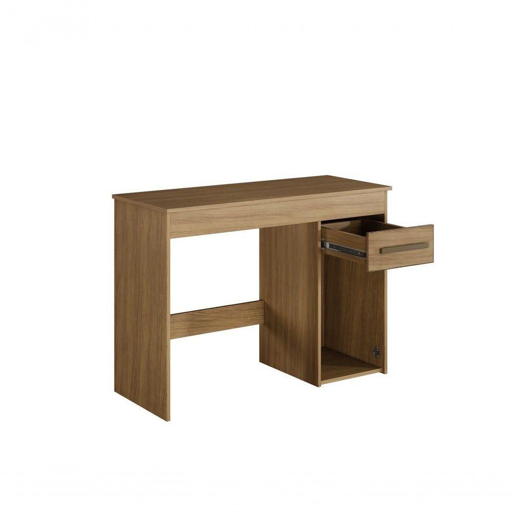 Escrivaninha Atenas 1 Porta E 1 Gaveta Arte Móveis Branco Cinamomo - 2