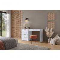 Escrivaninha Penteadeira Camarim Princess Com Porta Joias Mavaular Branco - 5