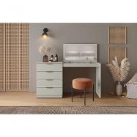 Escrivaninha Penteadeira Camarim Princess Com Porta Joias Mavaular Off White - 6