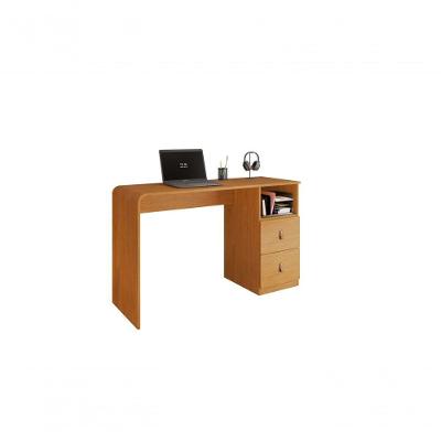 Escrivaninha Mesa de Estudo Alice Retangular 127 cm Amadeirado para Home Office