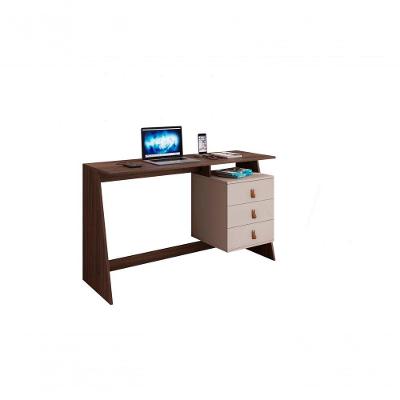 Escrivaninha Mesa De Estudo Gaby Jcm Moveis Café/off White