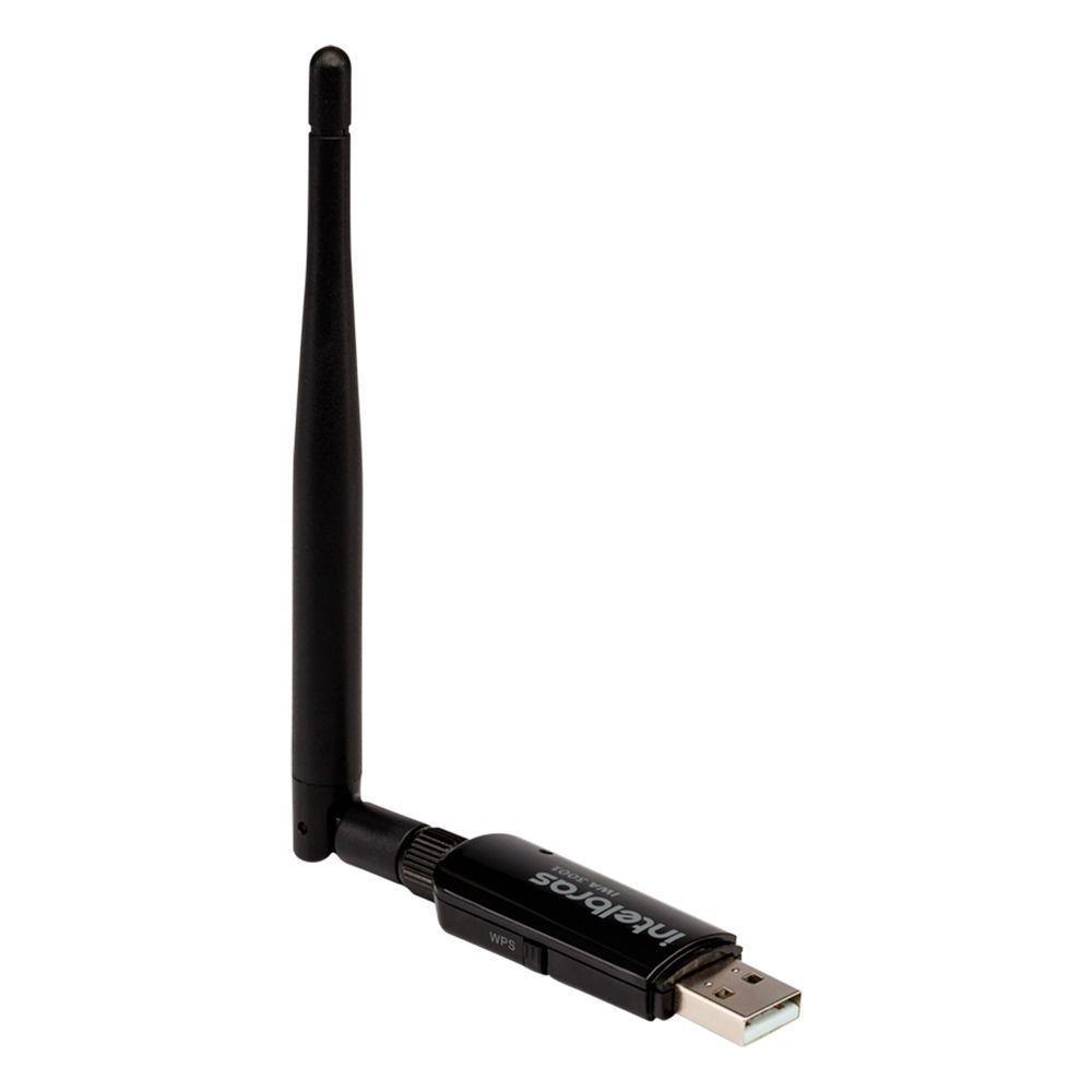 Adaptador Wireless Usb Intelbras Inet 4710016 Iwa3001 De Alto Ganho 300mbps Com Antena Removivel - 7