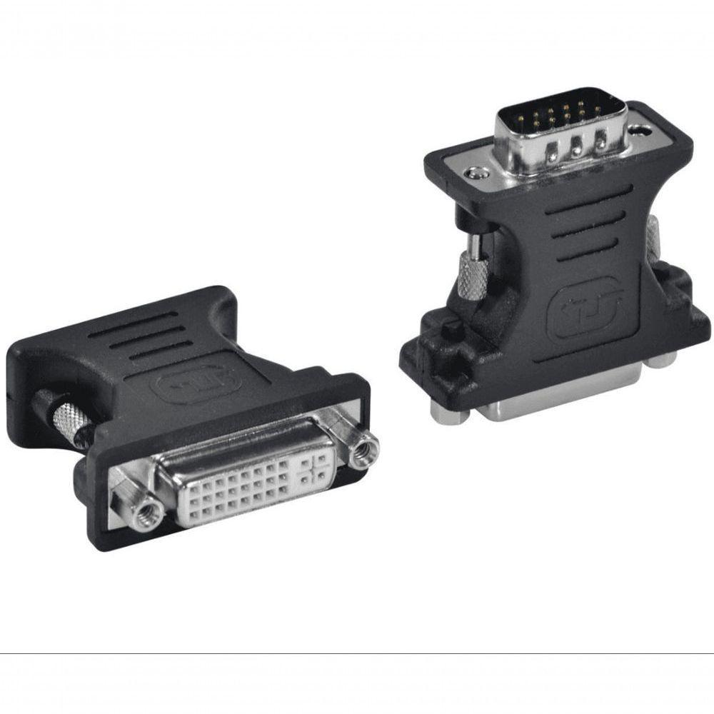 Adaptador Dvi 24+5 Femea X Vga Macho 15 Pinos Adviif-v - 1