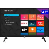 TV 43 Polegadas AOC LED Smart Roku Wi-Fi Full HD USB HDMI 43S5045 - 1