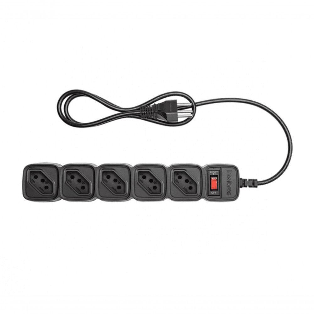 Protetor Eletronico C/ 5 Tomadas Epe 205 + Preto 4824203 - 1