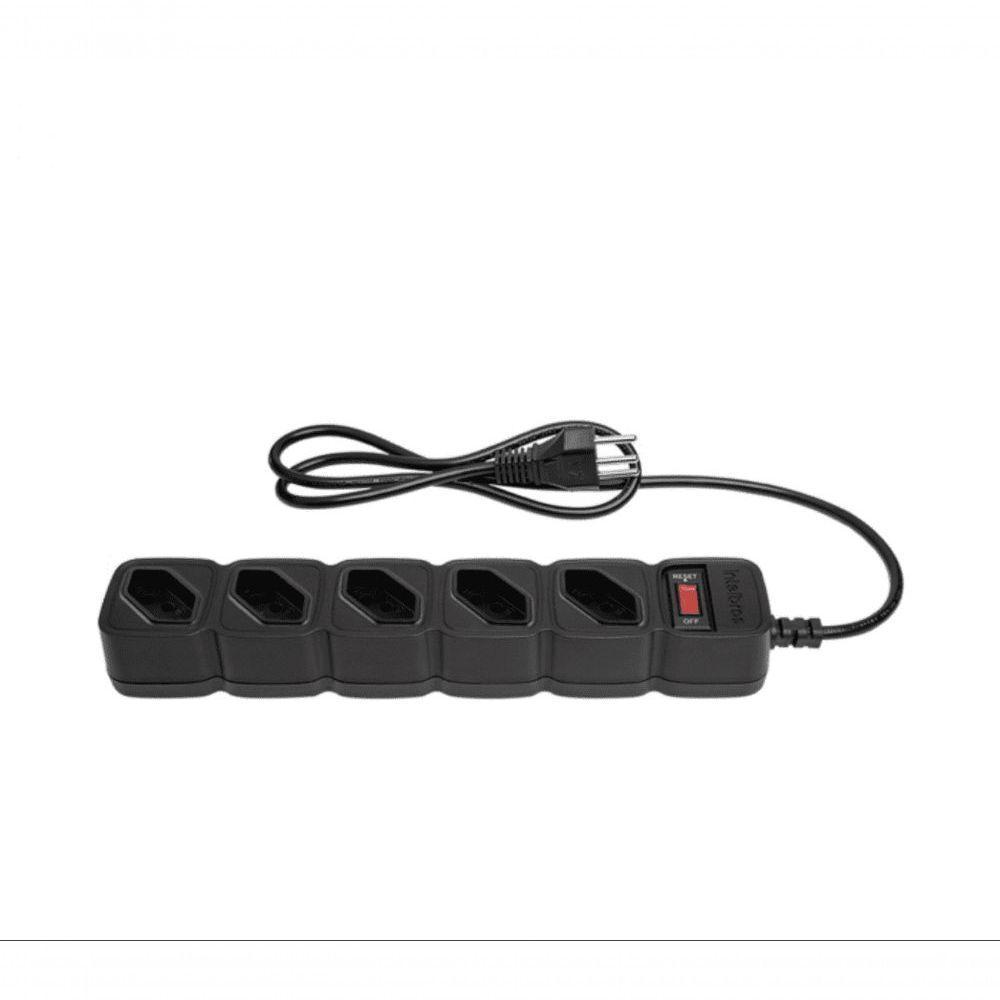 Protetor Eletronico C/ 5 Tomadas Epe 205 + Preto 4824203 - 4