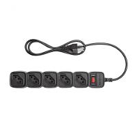 Protetor Eletronico C/ 5 Tomadas Epe 205 + Preto 4824203 - 1