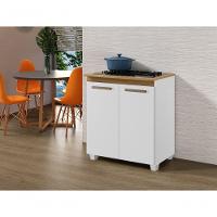 Balcão Para Cooktop 5 Bocas Fox Arte Móveis Branco - 3