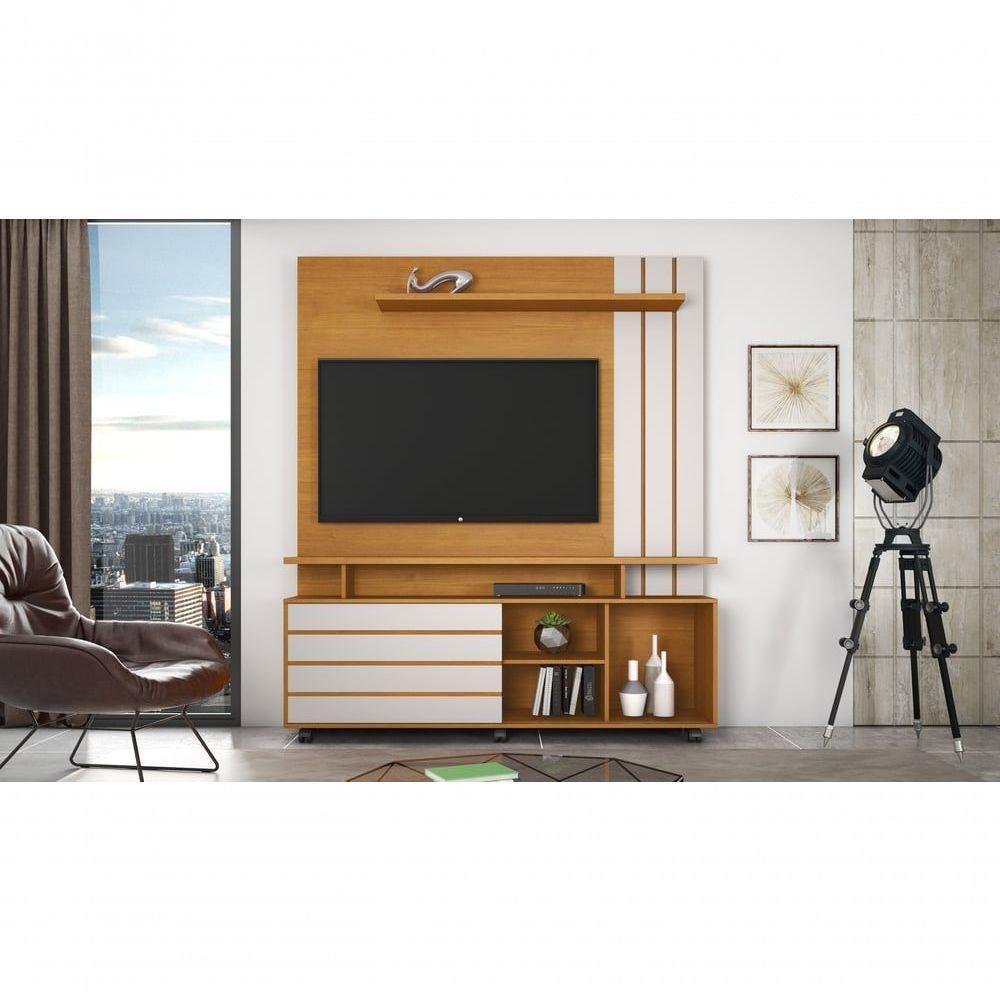 Estante Home Para Tv Até 65 Polegadas Serrano Jcm Movelaria Porta Flex Cinamomo-off White - 3