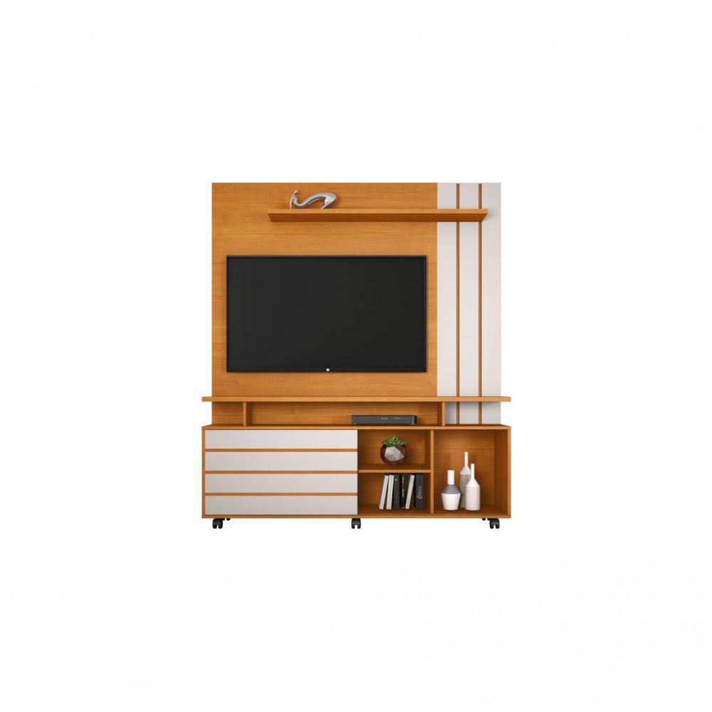 Estante Home Para Tv Até 65 Polegadas Serrano Jcm Movelaria Porta Flex Cinamomo-off White - 4